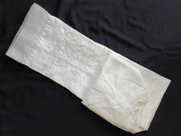 White Embroidered Trouser - Image 2