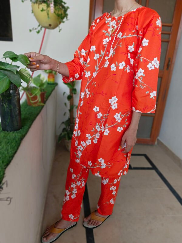 Blossom Orange Two-Piece Suit - Image 8