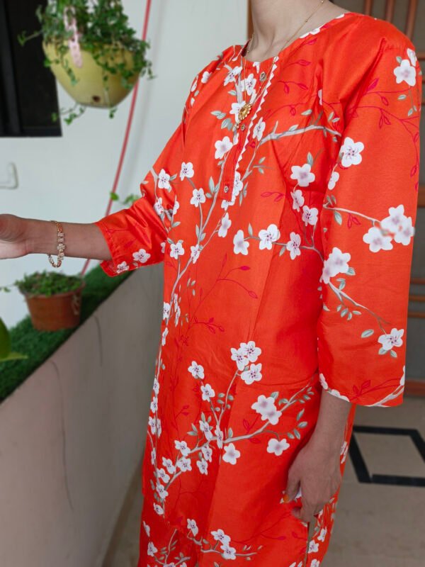 Blossom Orange Two-Piece Suit - Image 9