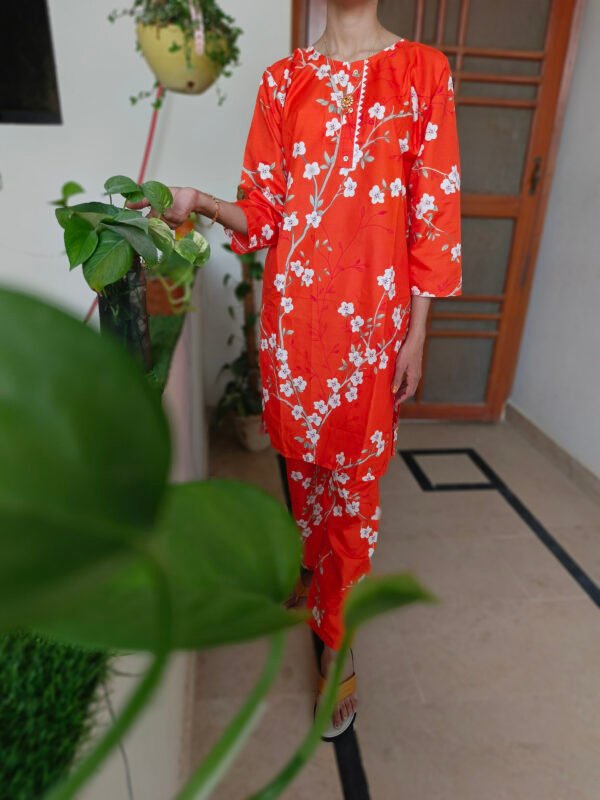 Blossom Orange Two-Piece Suit - Image 10