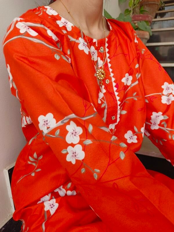 Blossom Orange Two-Piece Suit - Image 4