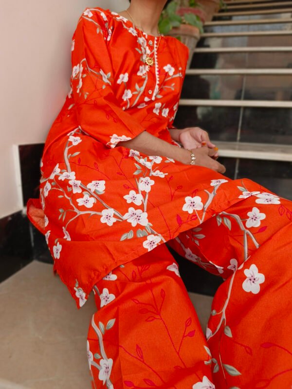 Blossom Orange Two-Piece Suit - Image 2