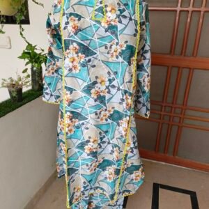 Elegant Floral Khaadi Lawn 2-Piece Suit